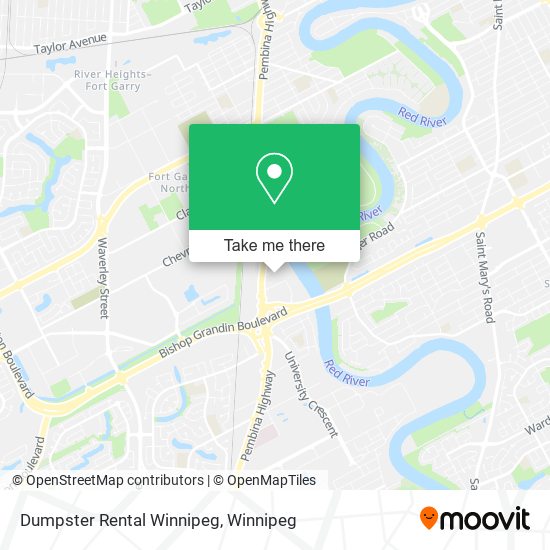 Dumpster Rental Winnipeg map