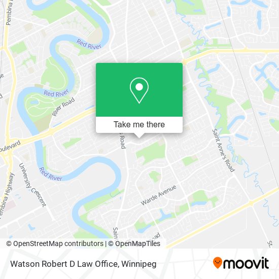 Watson Robert D Law Office map