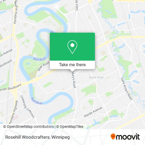 Rosehill Woodcrafters map