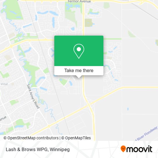 Lash & Brows WPG map