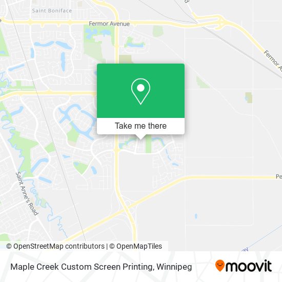 Maple Creek Custom Screen Printing map