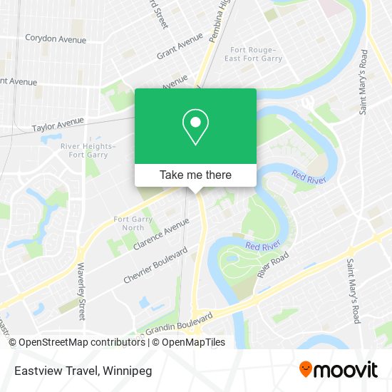 Eastview Travel map