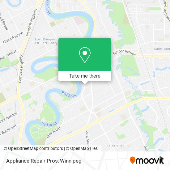 Appliance Repair Pros map
