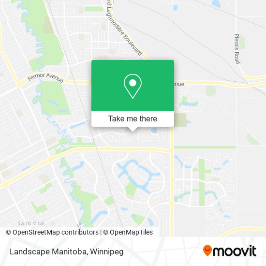 Landscape Manitoba map