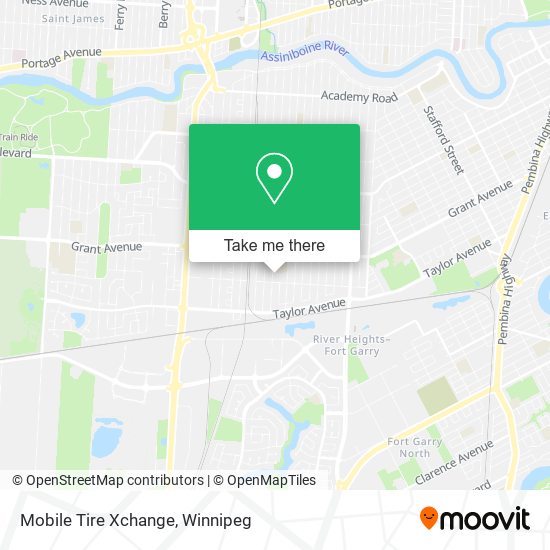 Mobile Tire Xchange map