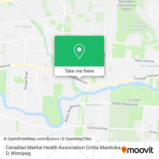 Canadian Mental Health Association Cmha Manitoba D map