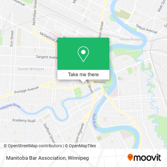 Manitoba Bar Association map