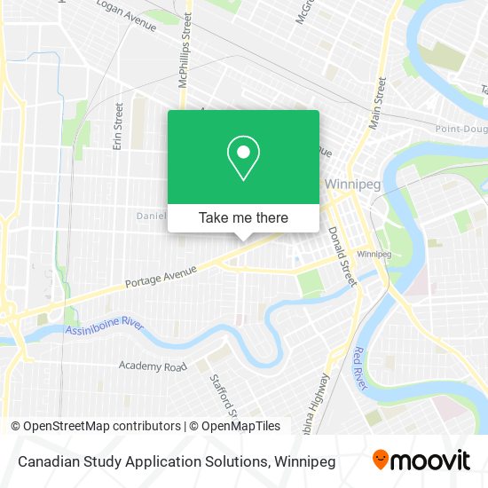Canadian Study Application Solutions map