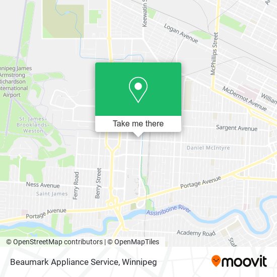 Beaumark Appliance Service map