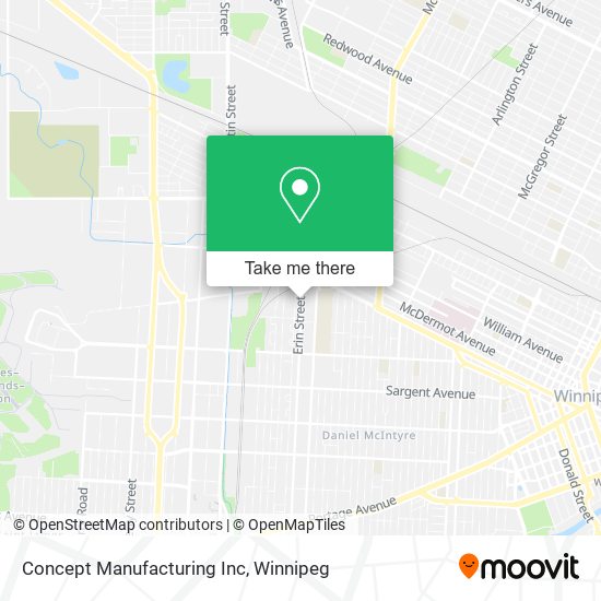 Concept Manufacturing Inc map