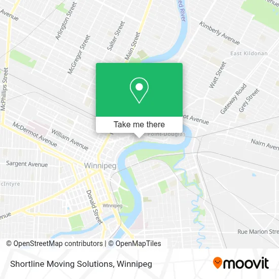 Shortline Moving Solutions map