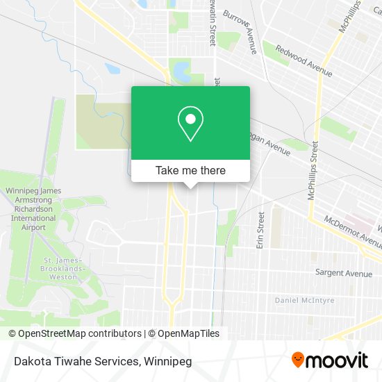 Dakota Tiwahe Services map