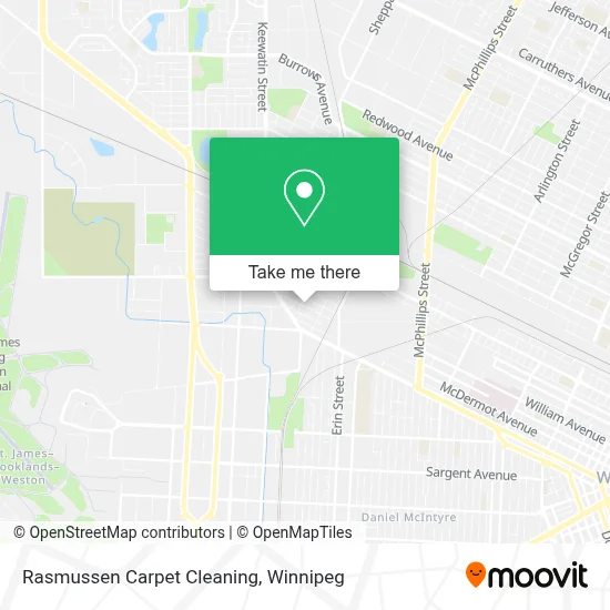 Rasmussen Carpet Cleaning map