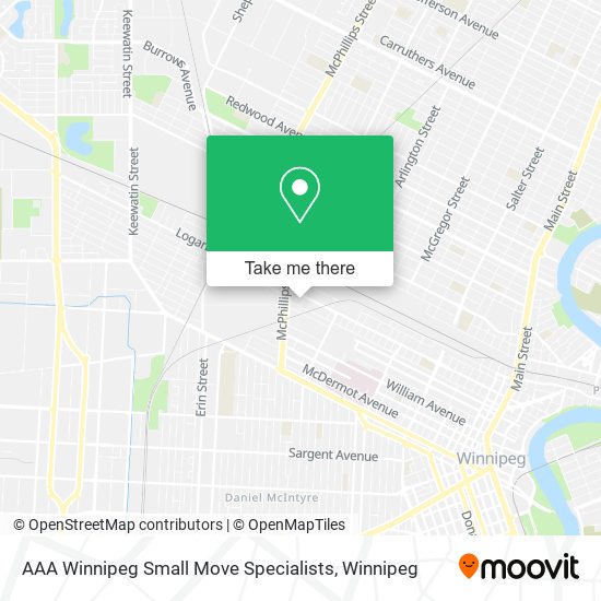 AAA Winnipeg Small Move Specialists map