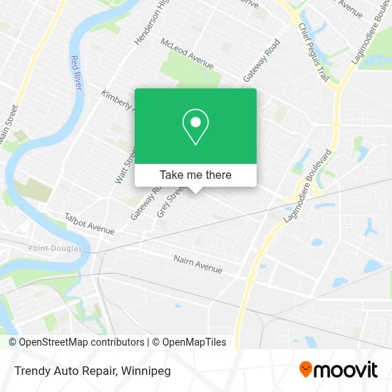 Trendy Auto Repair map