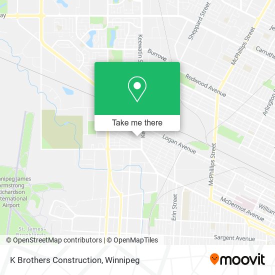 K Brothers Construction map