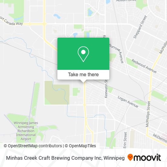 Minhas Creek Craft Brewing Company Inc map