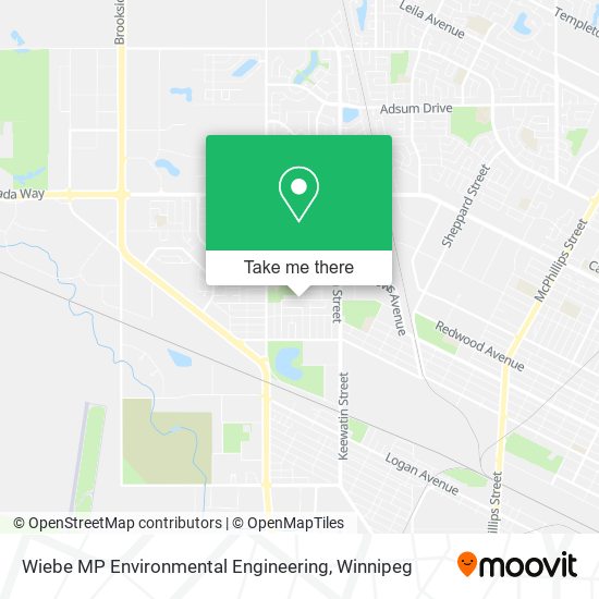 Wiebe MP Environmental Engineering map