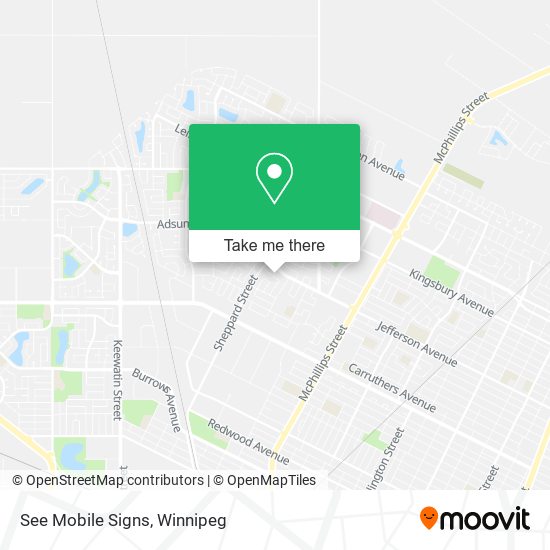 See Mobile Signs map