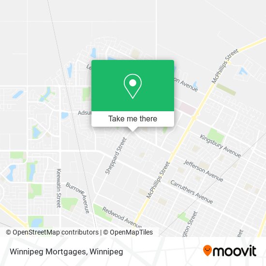 Winnipeg Mortgages map