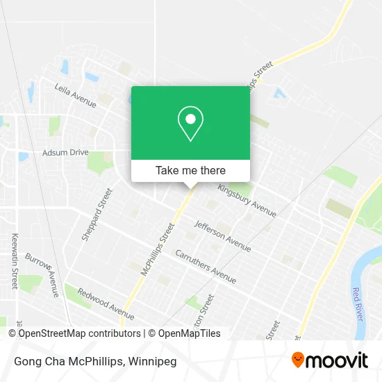 Gong Cha McPhillips map
