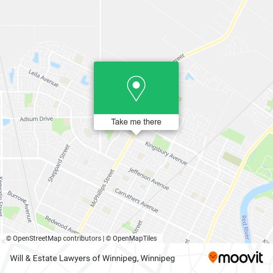 Will & Estate Lawyers of Winnipeg map