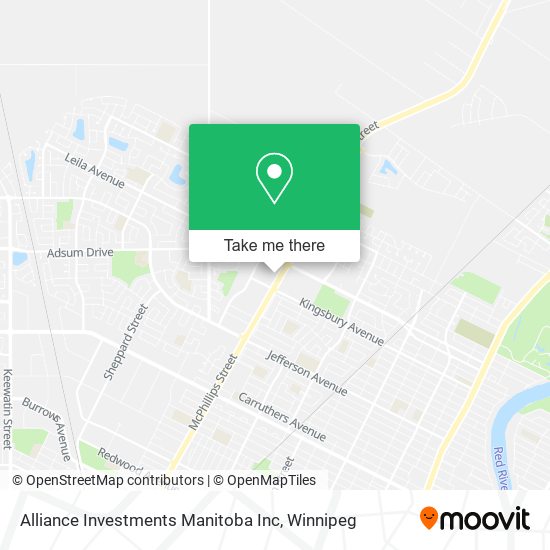Alliance Investments Manitoba Inc map