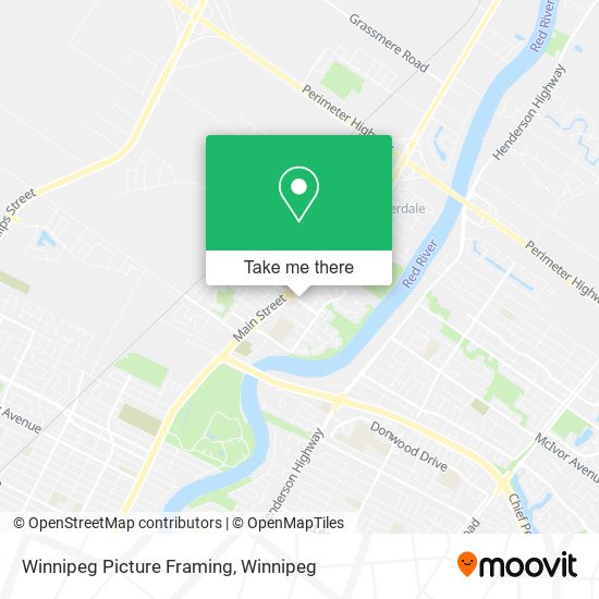 Winnipeg Picture Framing map