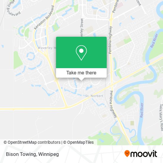 Bison Towing map