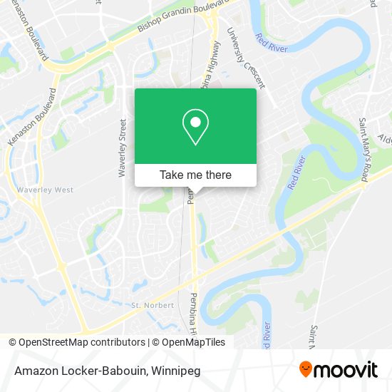 Amazon Locker-Babouin map