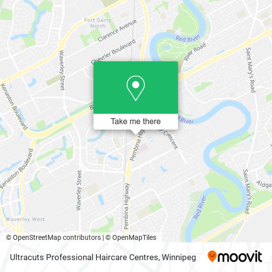 Ultracuts Professional Haircare Centres map