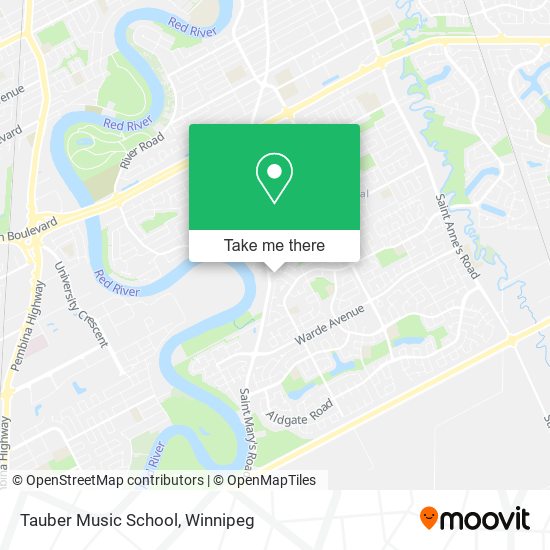 Tauber Music School map