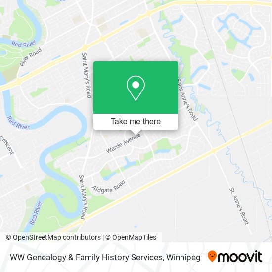 WW Genealogy & Family History Services map