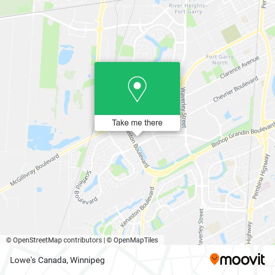Lowe's Canada map