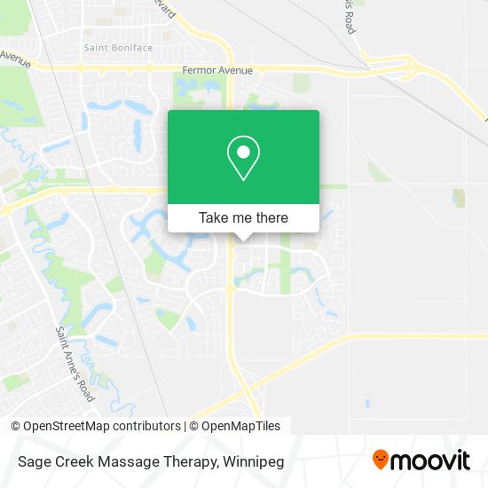Sage Creek Massage Therapy map