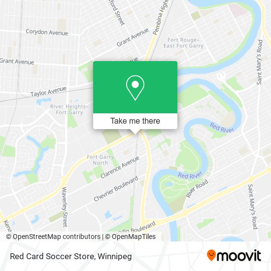 Red Card Soccer Store map