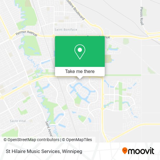 St Hilaire Music Services map