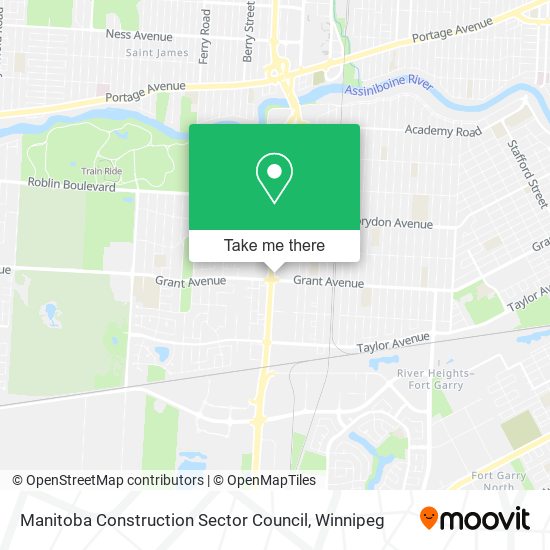 Manitoba Construction Sector Council map