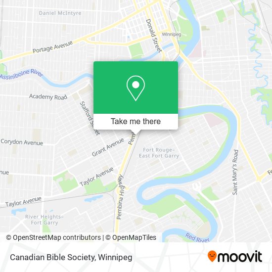 Canadian Bible Society map