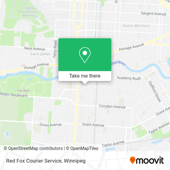 Red Fox Courier Service map