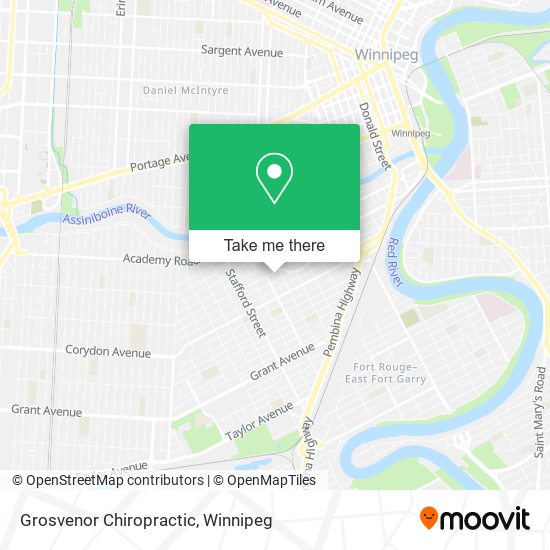 Grosvenor Chiropractic map