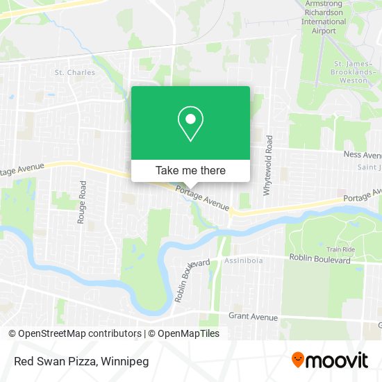 Red Swan Pizza map