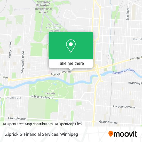 Ziprick G Financial Services map