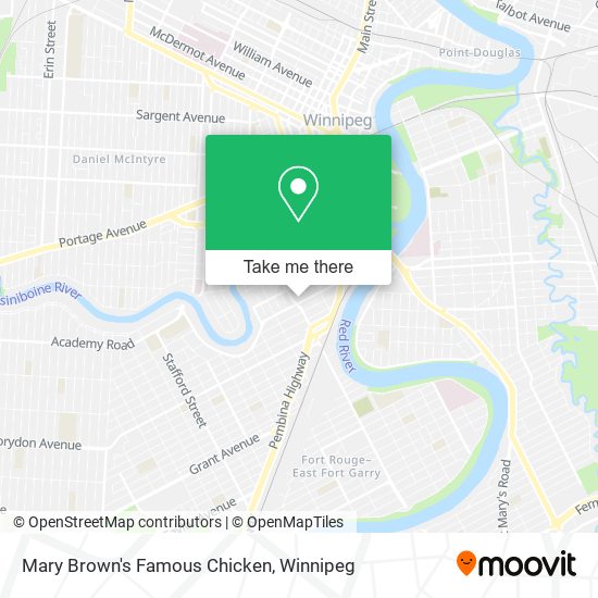 Mary Brown's Famous Chicken map