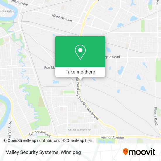 Valley Security Systems map