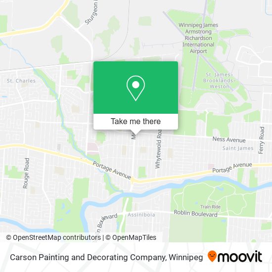 Carson Painting and Decorating Company map