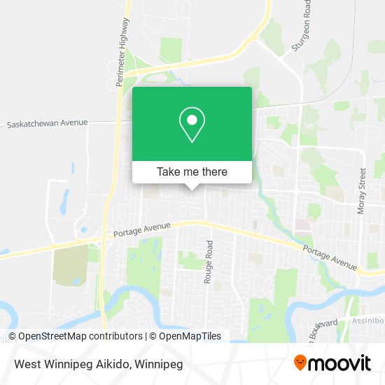 West Winnipeg Aikido map