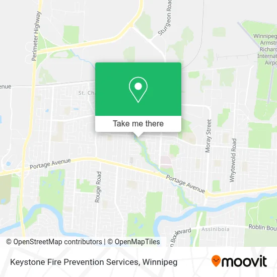 Keystone Fire Prevention Services map