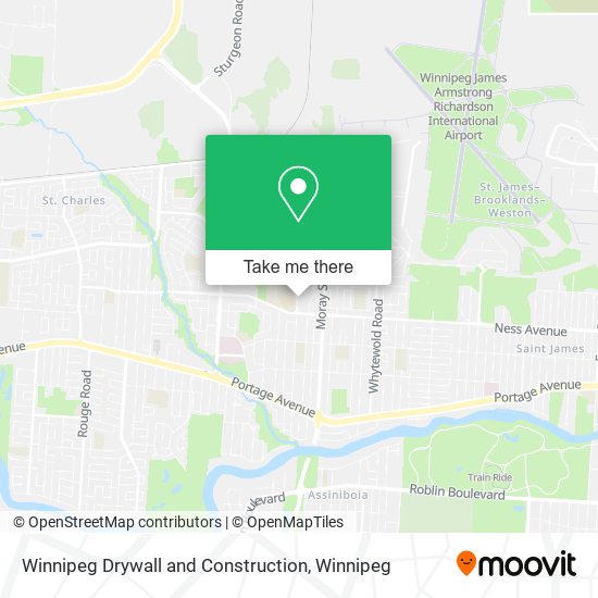 Winnipeg Drywall and Construction map