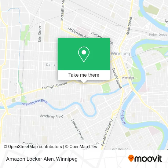 Amazon Locker-Alen map